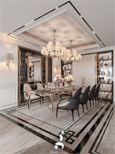 3D Dining Room – Kitchen Interior Model Download by Dam Quang Trung