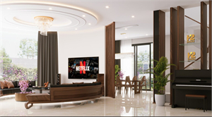 3D Living Room Interior Model Download by Nguyen Hai