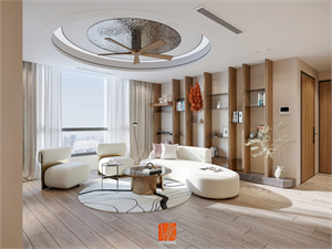  3D Living Room – Kitchen Interior Model Download by Minh Tran