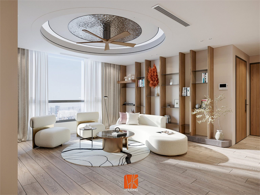  3D Living Room – Kitchen Interior Model Download by Minh Tran