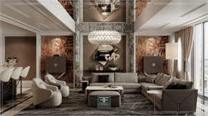 3D Living Room Interior Model Download by Yen Nguyen