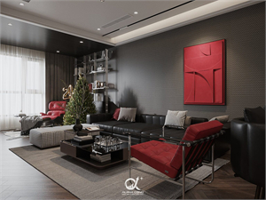 3D Living Room Interior Model Download by Tuan Anh Doan