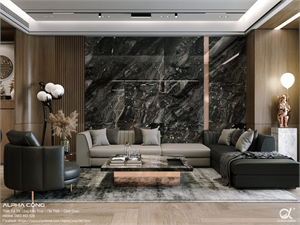 3D Living Room – Kitchen Interior Model Download by Tuan Anh Doan