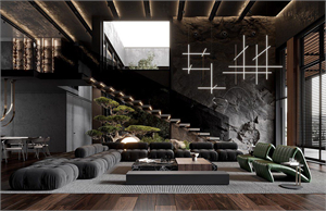 3D Interior Living Room Model For Free Download by Kha Vi