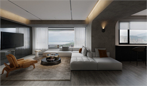 3D Living Room – Kitchen Interior Model Download by Kien Nguyen