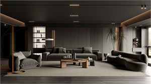 3D Interior Living Room Model For Free Download