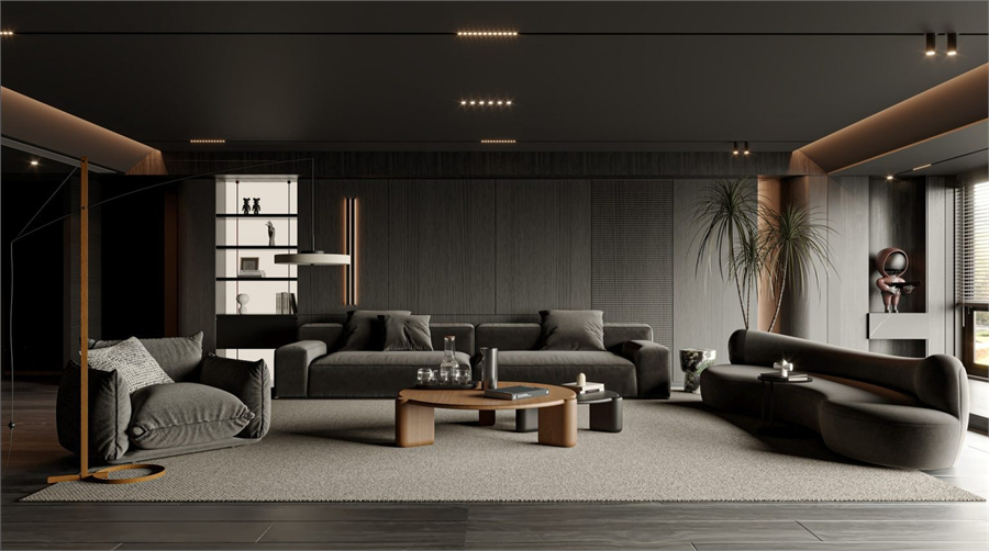 3D Interior Living Room Model For Free Download