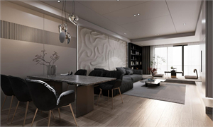 3D Interior Living Room Model For Free Download by Camnga Nguyen