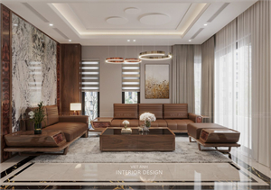 3Ds Max Interior Living Room – Kitchen Model For Free Download by Nguyen Viet Anh