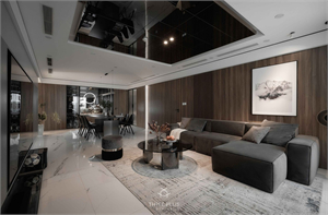  3Ds Max Living Room – Kitchen Interior Model Download by Do Vu Long