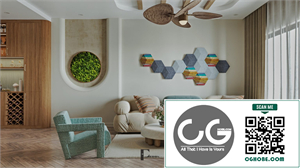3Ds Max Living Room – Kitchen Interior Model Download by Vu Anh Viet
