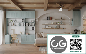  3Ds Max Living Room – Kitchen Interior Model Download by Tran Hai Yen