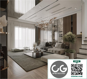 3Ds Max Living Room Interior Model Download by Nguyen Hung