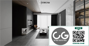 3Ds Max Living Room Interior Model Download by Trung Hau Tran