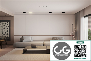 3Ds Max Living Room Interior Model Download by Quang Dung
