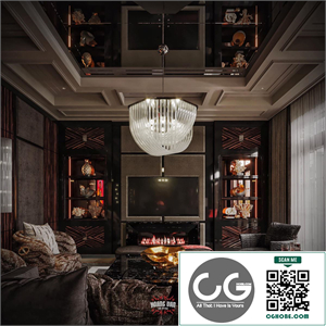 3Ds Max Living Room Interior Model Download by Nekko Nekko