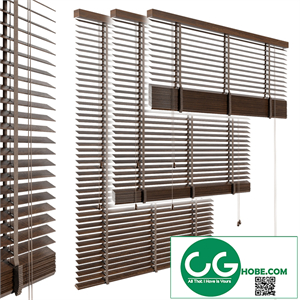 Wood venetian blind