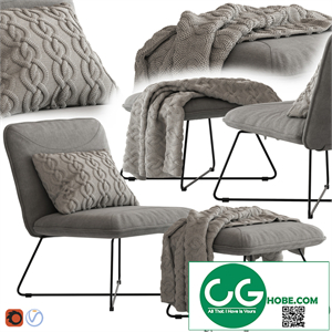 Yolanda Lounge Chair and Ottoman