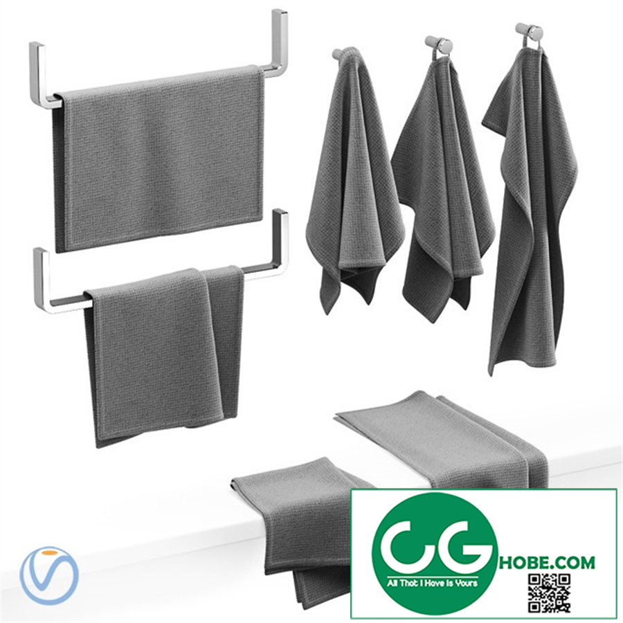 KITCHEN TOWELS GRAY