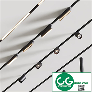 Built-in magnetic lamps 