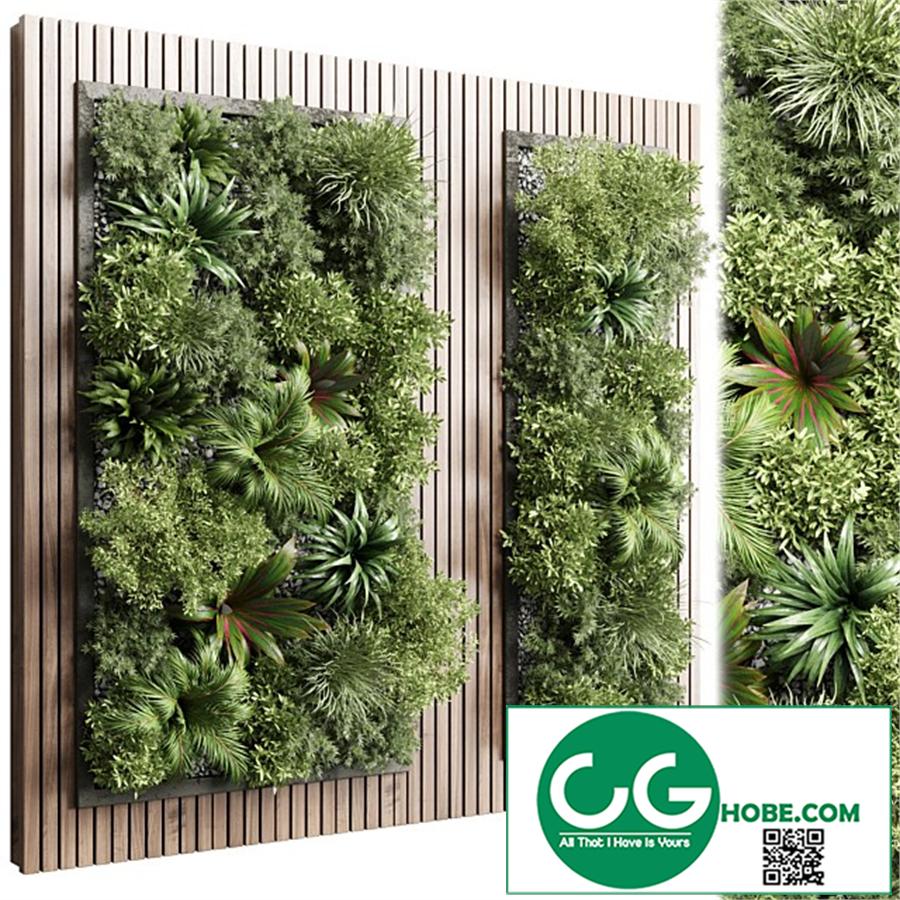 Wood frame Vertical graden