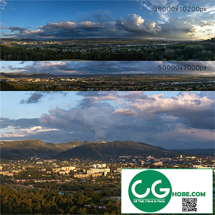 Panoramas of the city