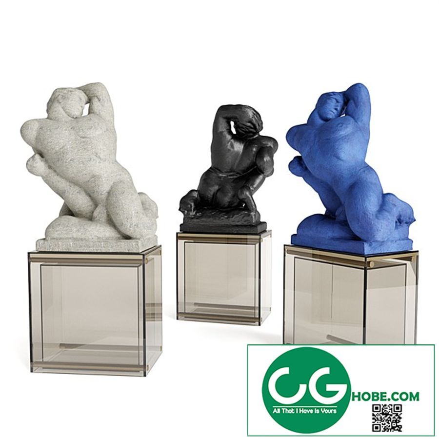 Sitting Hercules sculpture