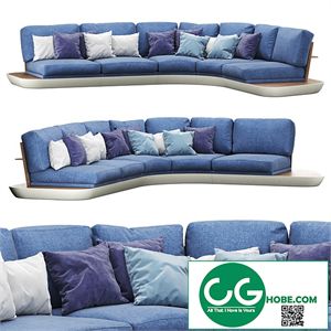Sofa A1633 by Annibale Colombo