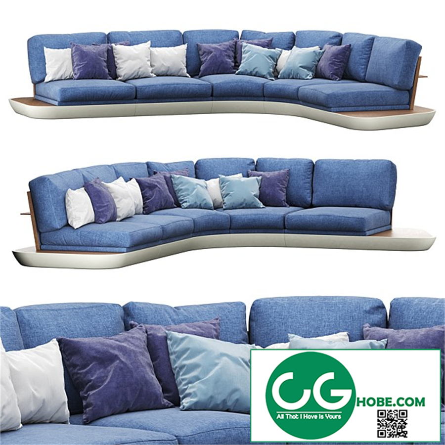 Sofa A1633 by Annibale Colombo