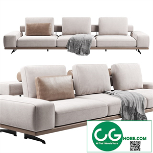 Well Three-Seater Sofa by FENDA