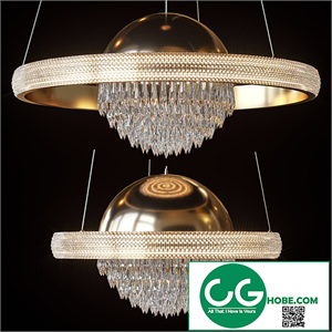 Suspended chandeliers ZARINA by Lampatron