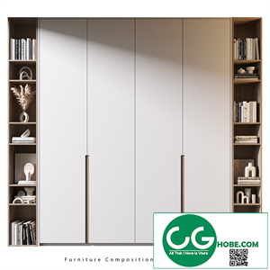 Modern side cabinet storage cabinet decorative cabinet 3D model