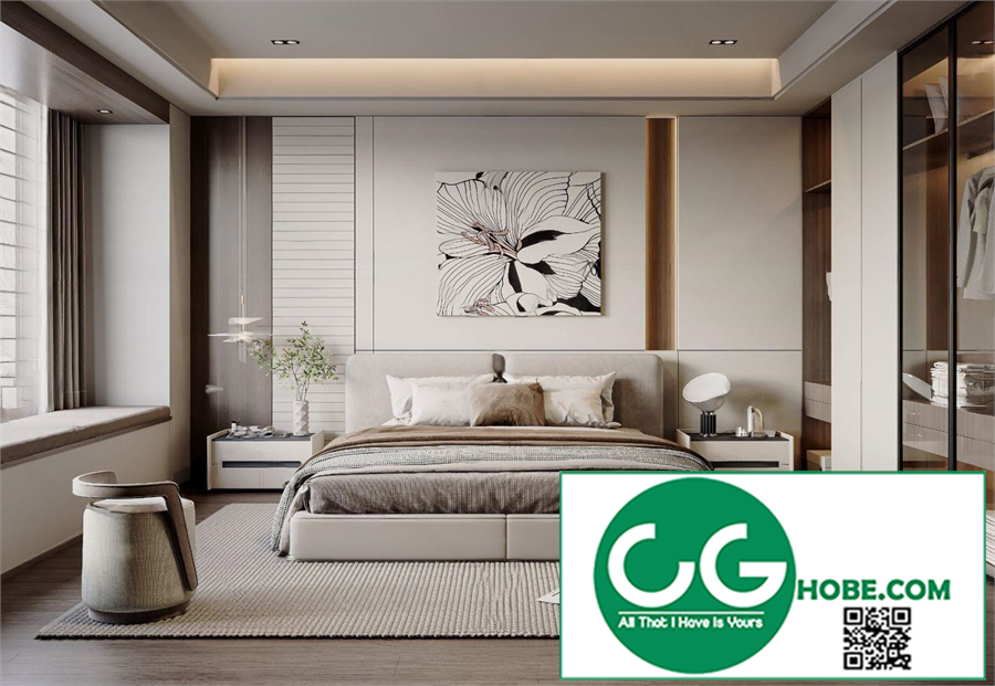 Modern Bedroom 31 3D Model