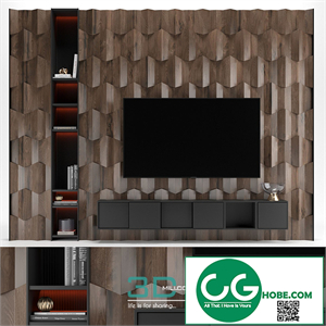 Tv Wall 022 wood