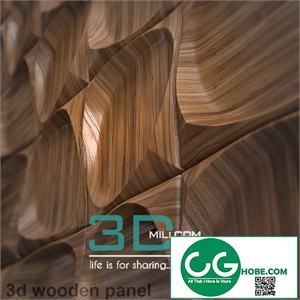 wooden 3d panel 2