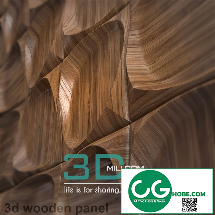 wooden 3d panel 2