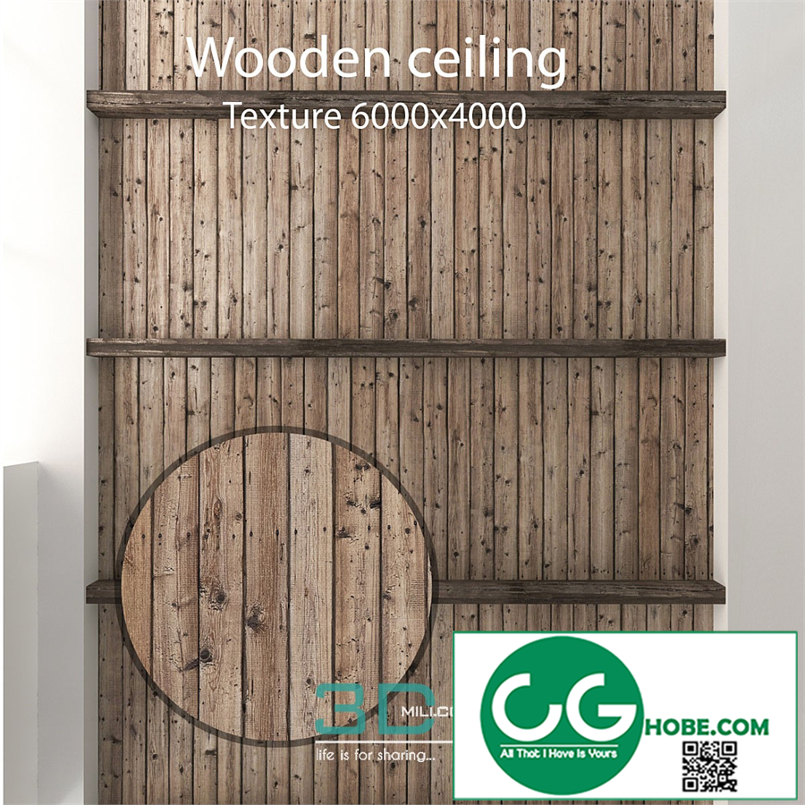Wooden ceiling with beams 21