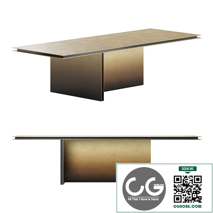 Folio dining table by De Castelli