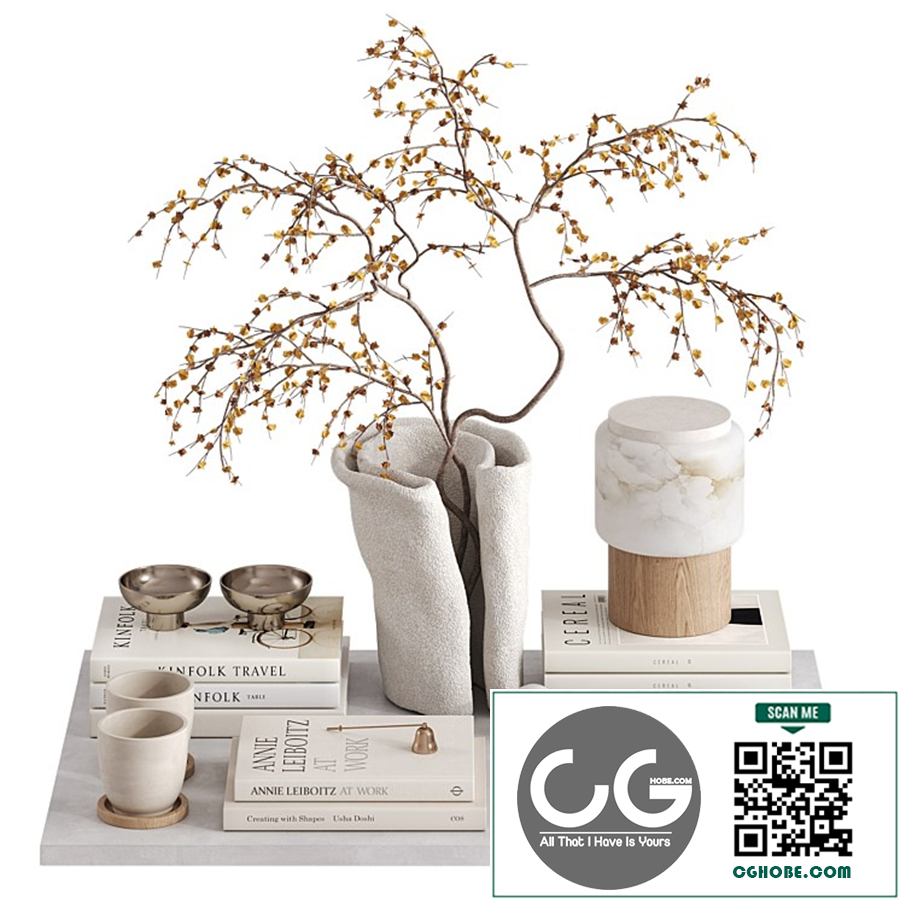Decorative set with Lanterno Table Lamp