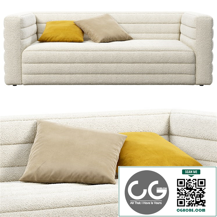 CB2 Strato Boucle Sofa