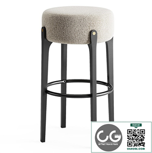 Bottoni Backless Barstool