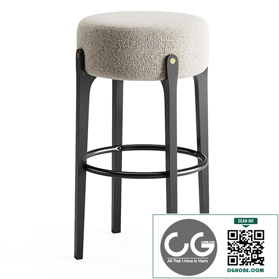 Bottoni Backless Barstool