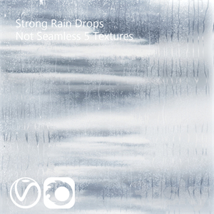 Wet glass - drops in the rain