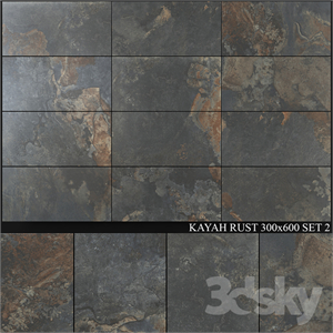 Yurtbay Seramik Kayah Rust 300x600 Set 2