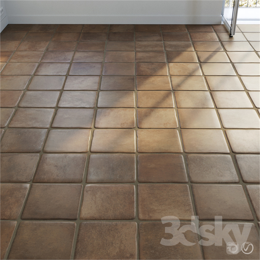 Ceramic tile set 02 - Terracotta