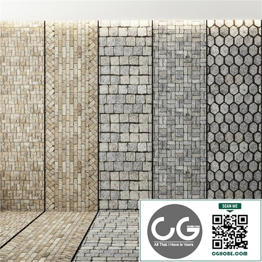 5 stone paving texture