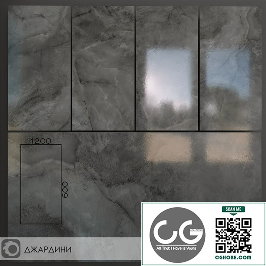 Ceramic Tiles Kerama Marazzi Giardini Dark Gray