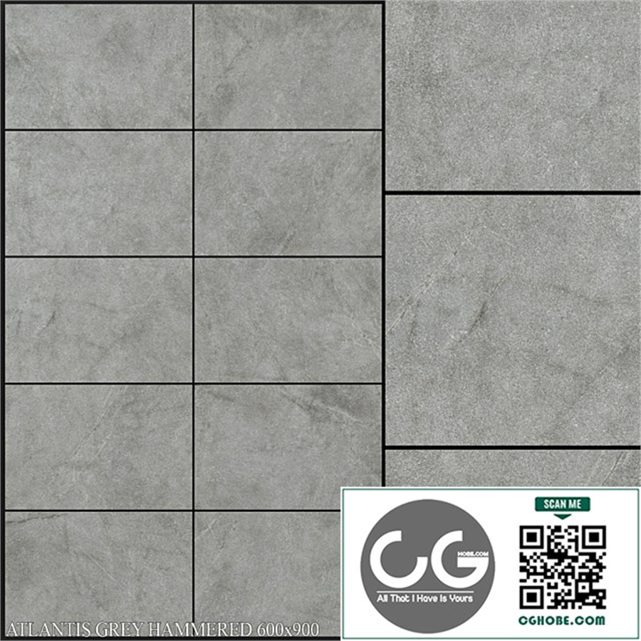 ABK Atlantis Grey Hammered 600x900