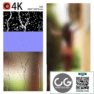Wet misted glass