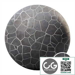 01 Slate Floor Stone | PBR | 4K | PNG | Seamless
